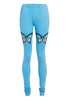 abacaxi Churidaar Leggings with Eyelet Butterflies - Blue - Thumbnail 5