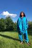Abacaxi Ocean Tie-Dye Kurta Hoodie - Thumbnail 4