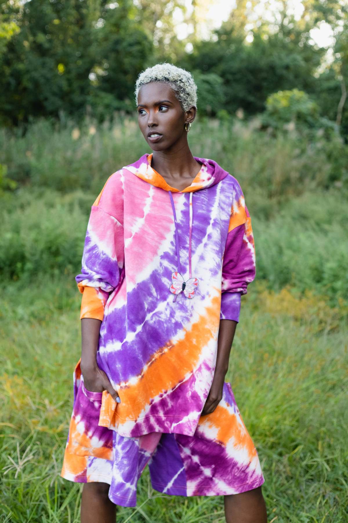 abacaxi Tie Dye Bball Shorts - Leheriya - Image 1 of 2