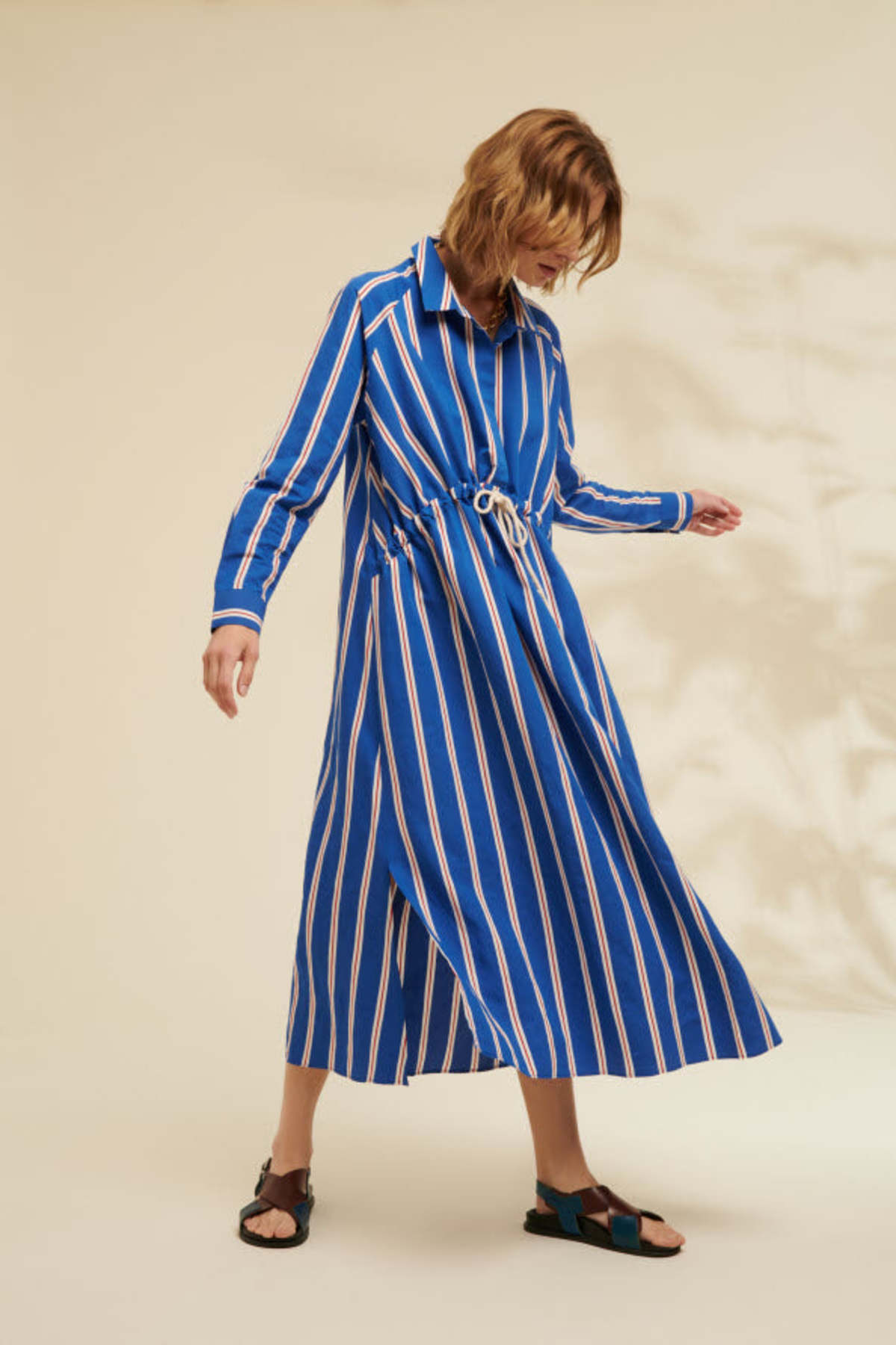 Chloe Stora Noemie Dress - Blue Stripe | Garmentory