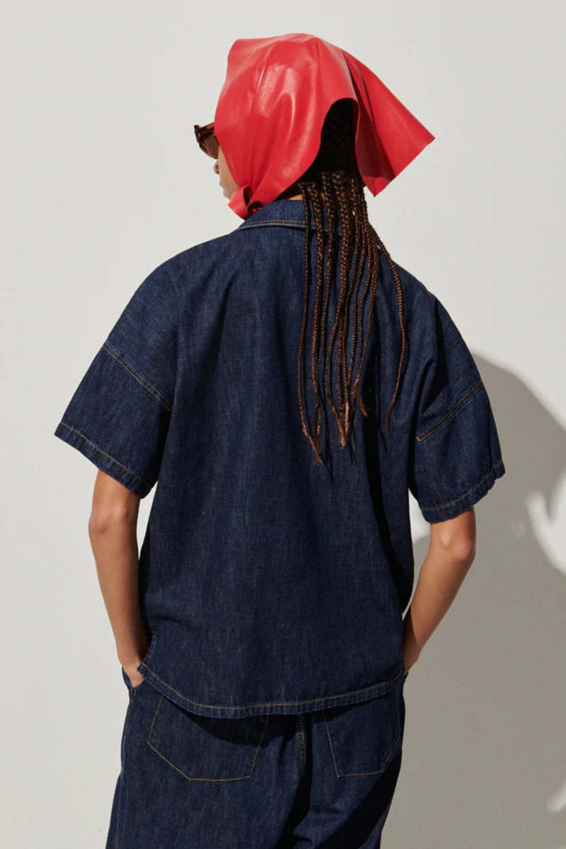 Rachel Comey Jagio Top - Dark Indigo | Garmentory