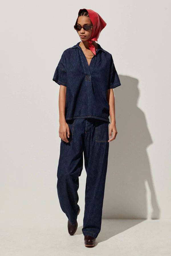 Rachel Comey Jagio Top - Dark Indigo | Garmentory