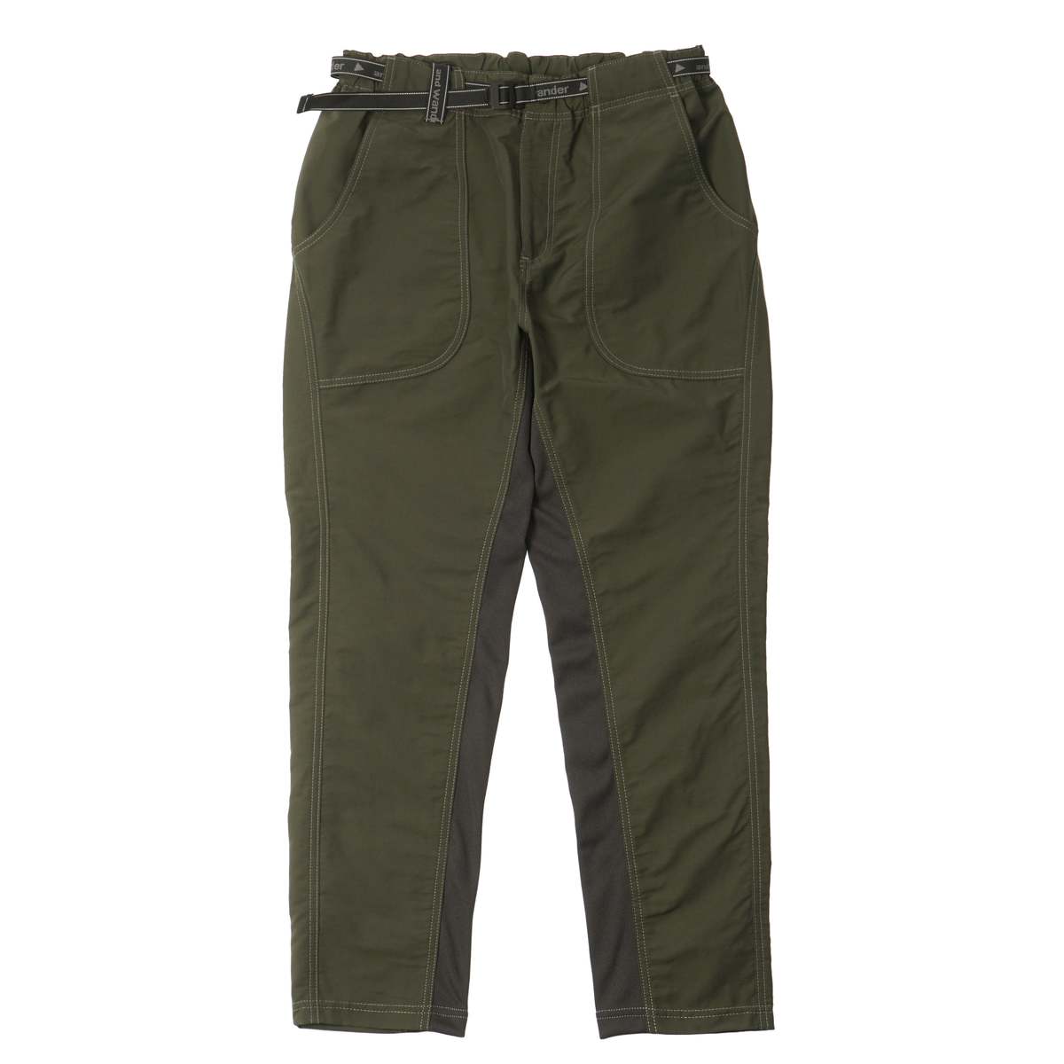 and wander｜19SS 60/40 Cloth Rib Pants-2 and wander 60/40 CLOTH RIB PANTS - KHAKI | Garmentory