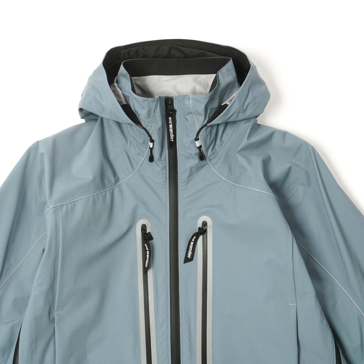 And Wander Pertex Shield Rain Jacket - Light Blue | Garmentory