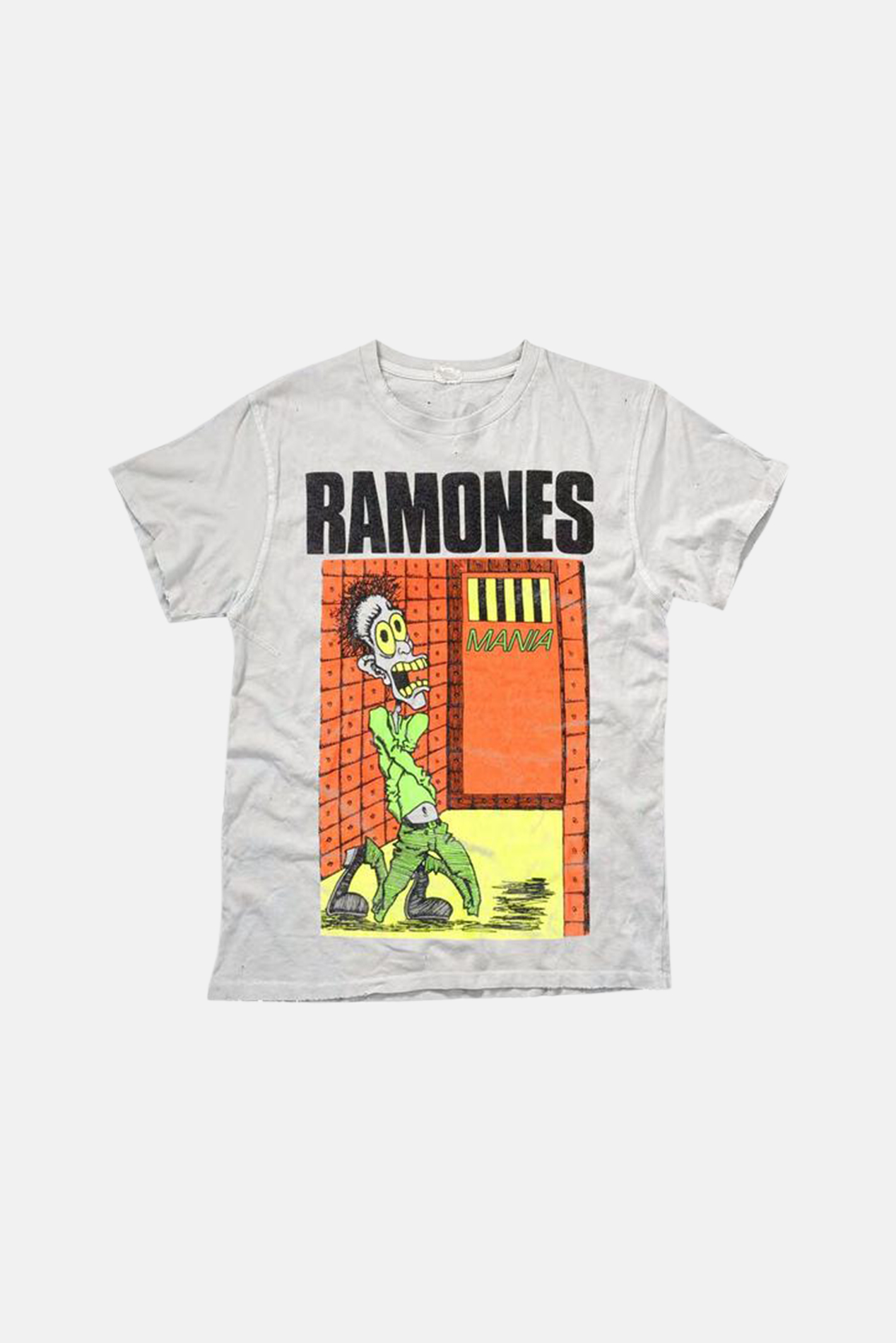 MadeWorn Rock Ramones I Wanna Be Well T Shirt - Off White | Garmentory