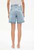 Armedangels Freymaa Organic Cotton Denim Shorts - Powder Indigo - Thumbnail 6