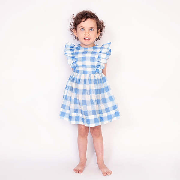 Kids Morley Child Breeze Dress Blue Gingham Garmentory