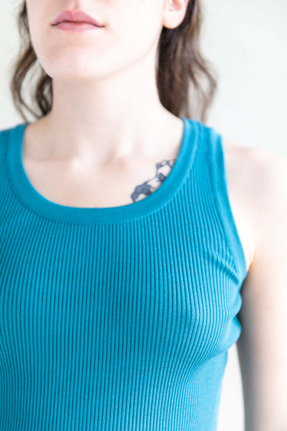 Auralee Giza High Gauge Rib Knit Tank - Blue | Garmentory