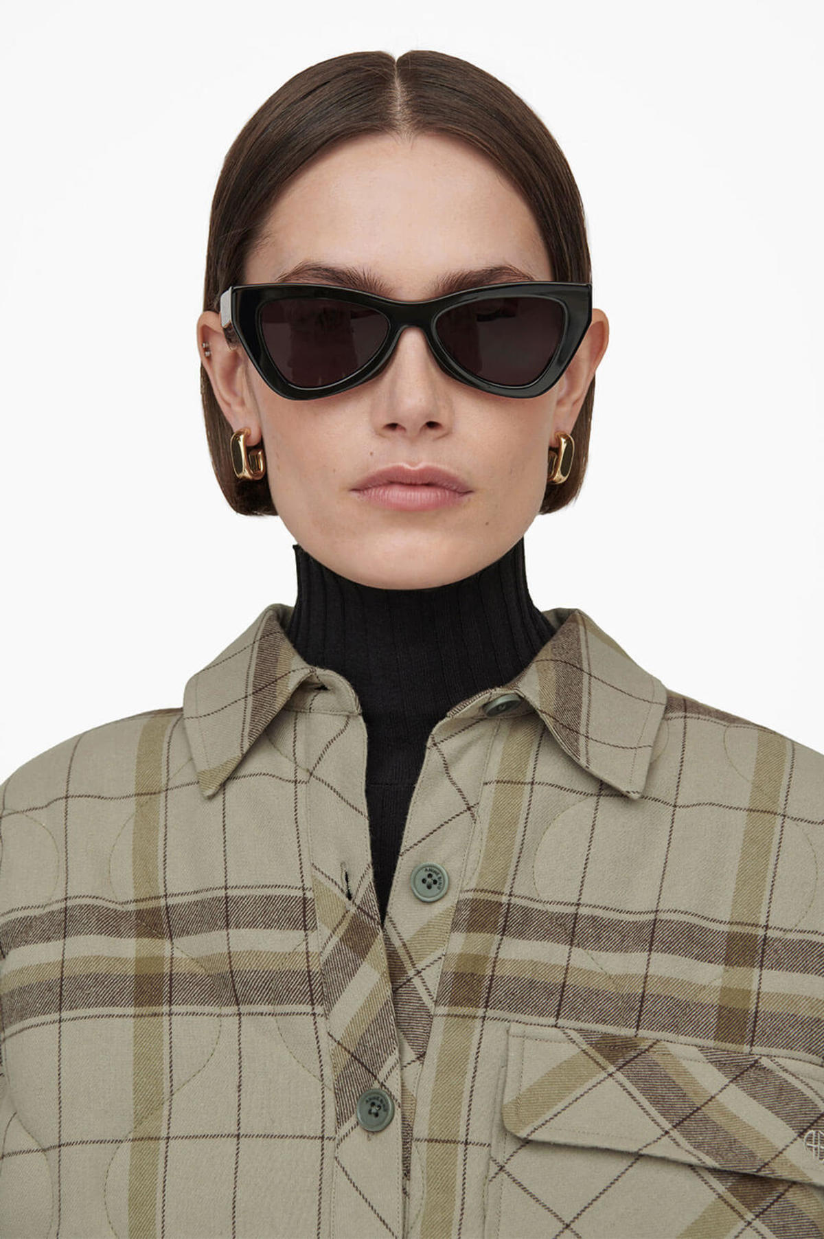 Anine Bing Verona Sunglasses - Black/Purple | Garmentory