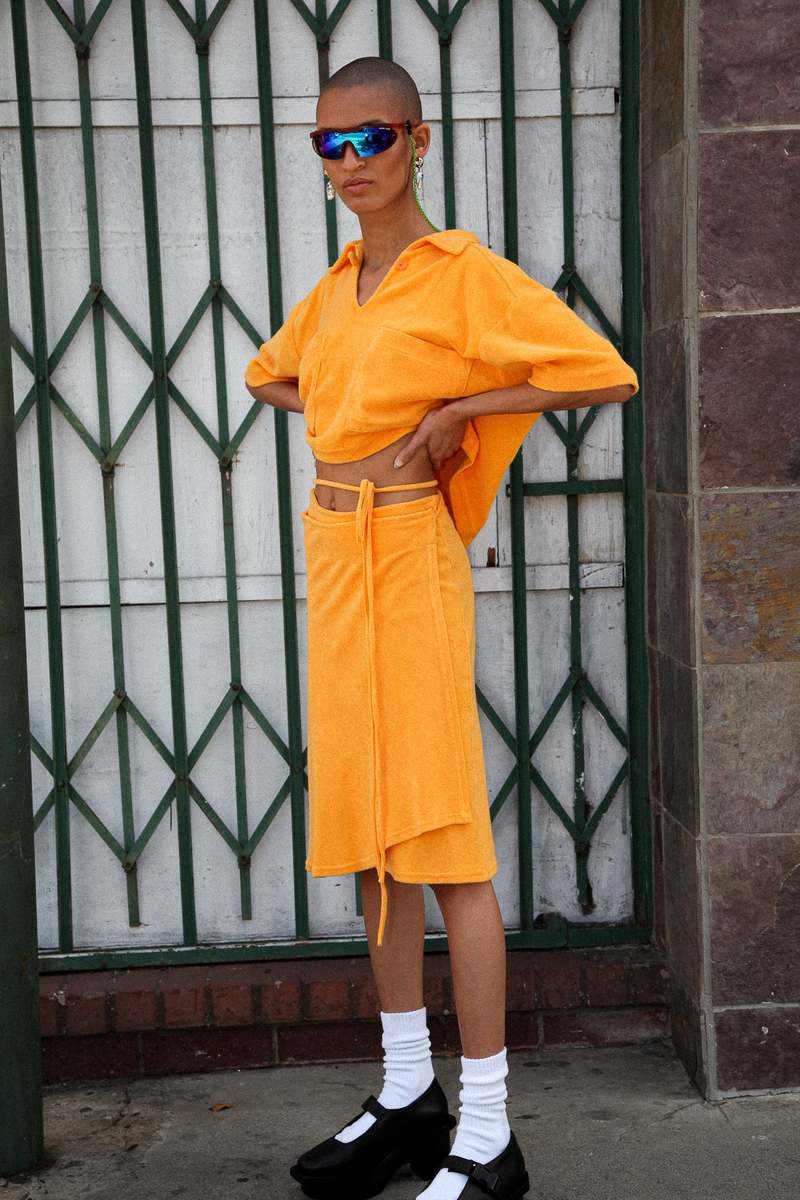 KkCo Lake Wrap Skirt Mango Garmentory