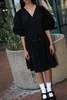 KkCo Utility Wrap Dress - Black - Thumbnail 1