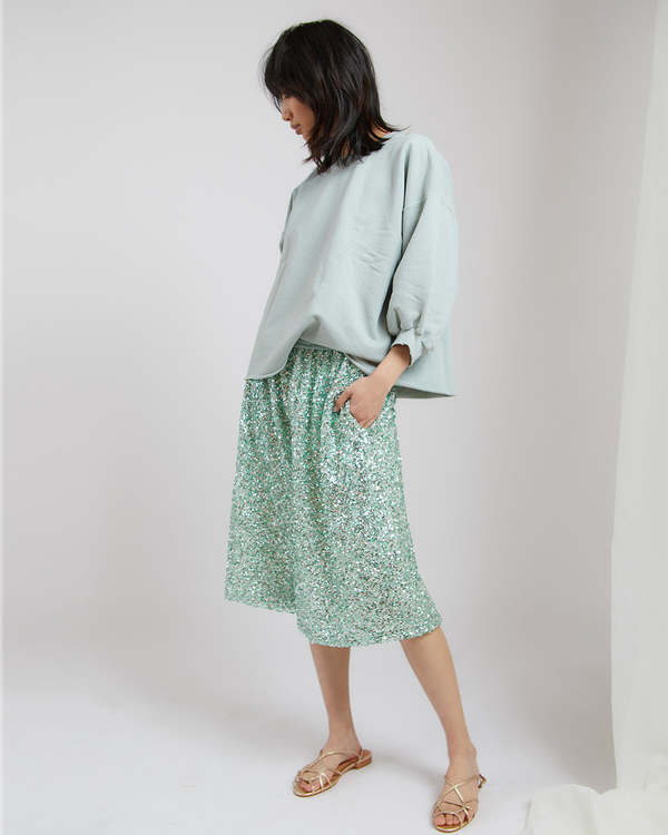 Rachel Comey Cassio Sequin Short - Green Multi