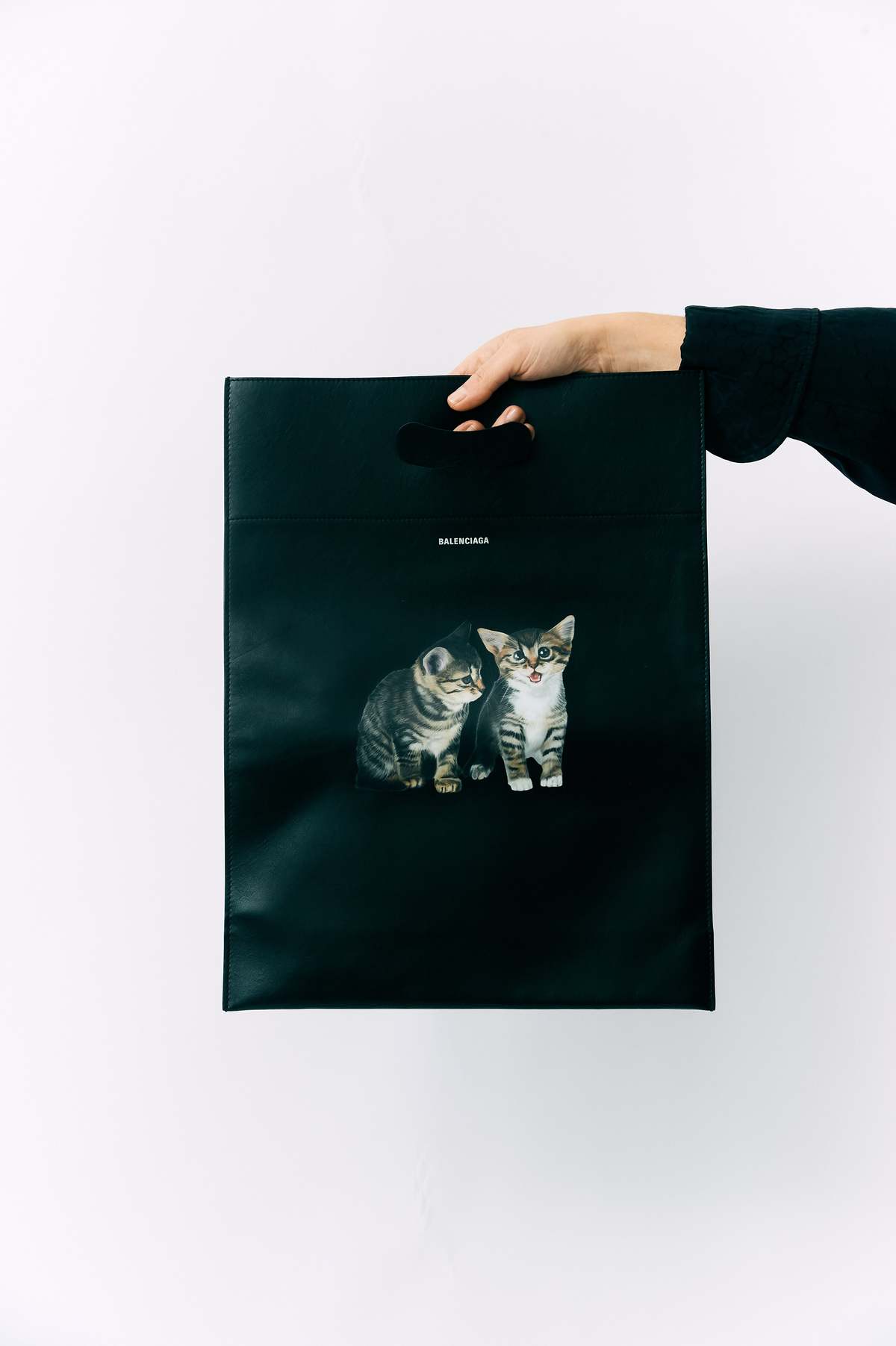 Balenciaga Leather Kitten Shopper Bag | Garmentory
