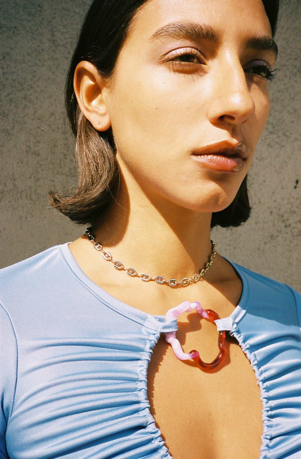 Justine Clenquet ジョイ・チョーカー Joy Choker Justine Clenquet Joy Choker - Palladium/Gold | Garmentory