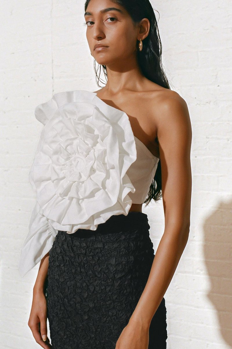 Mara Hoffman Minerva Top - White | Garmentory