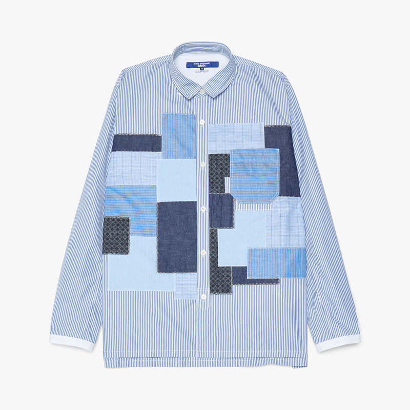 Junya Watanabe Patchwork Shirt - Blue | Garmentory