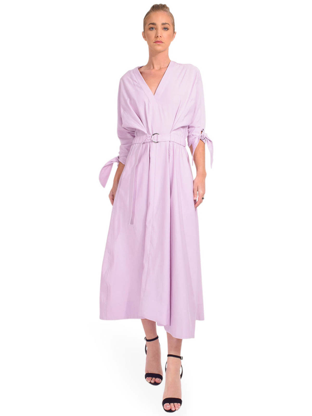 3.1 Phillip Lim Waisted Tie Long Dress - Lavender | Garmentory