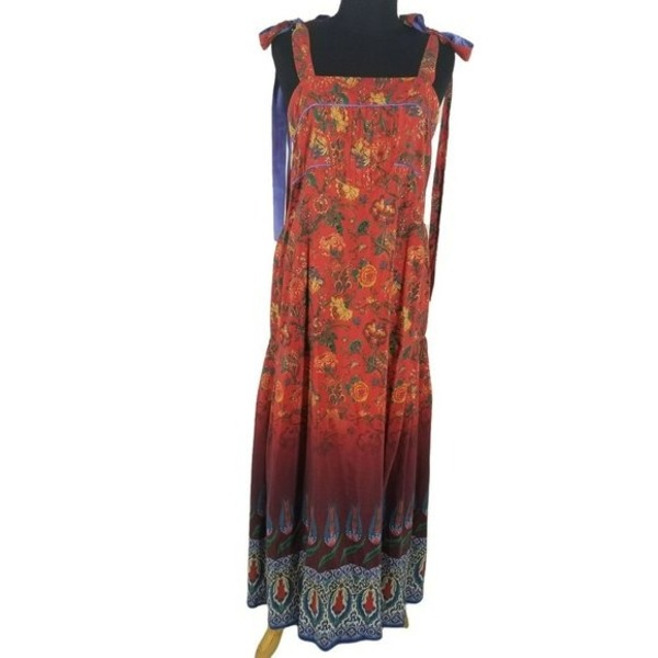 maxi curve dress Verbena Floral Ingrida Surplice Maxi Dress Curve KELLY-BLUES / 2X by Sugarlips