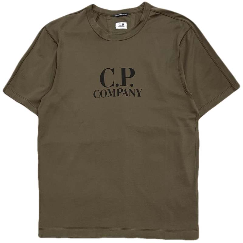 COMPANY Mercerized Jersey Logo T-Shirt Ivy Green Garmentory