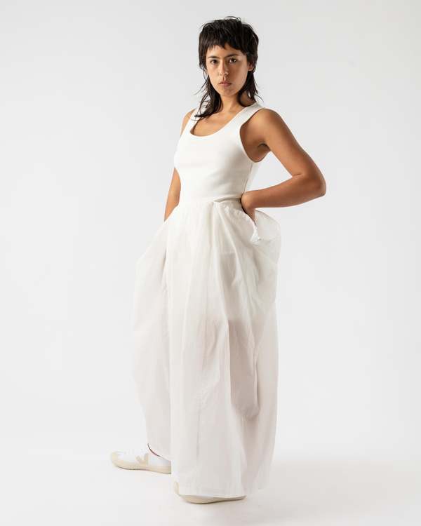 Amomento Sheer Jersey Dress - White | Garmentory