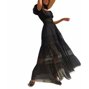 long black bandage dress Black Bandage Maxi Dress – Crystal-Embellished Elegant Evening Look Black / XL main image 1