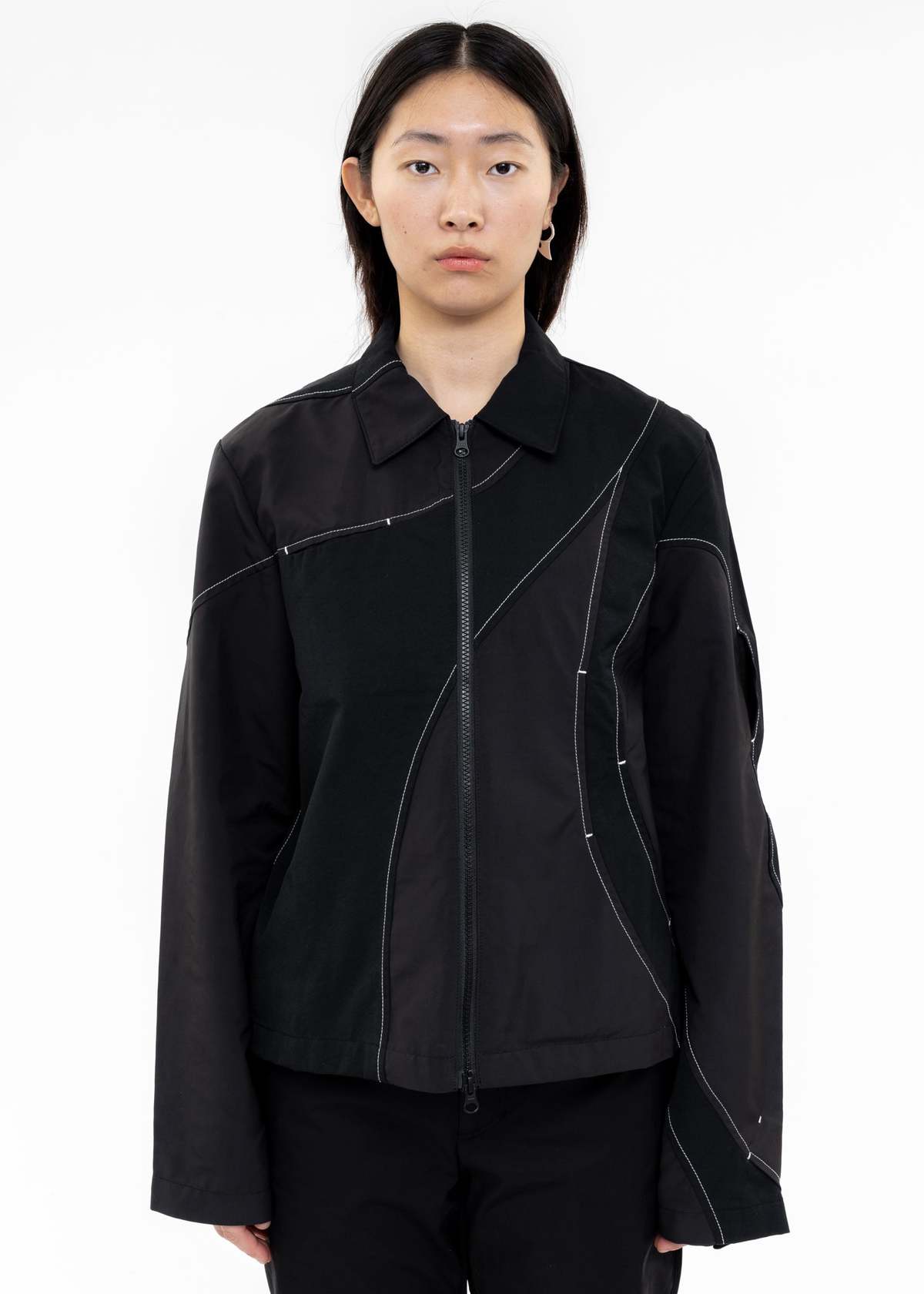 POST ARCHIVE FACTION (PAF) 4.0+ JACKET CENTER - Black | Garmentory