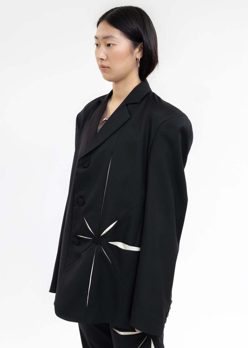 KUSIKOHC Origami Blazer - Black | Garmentory