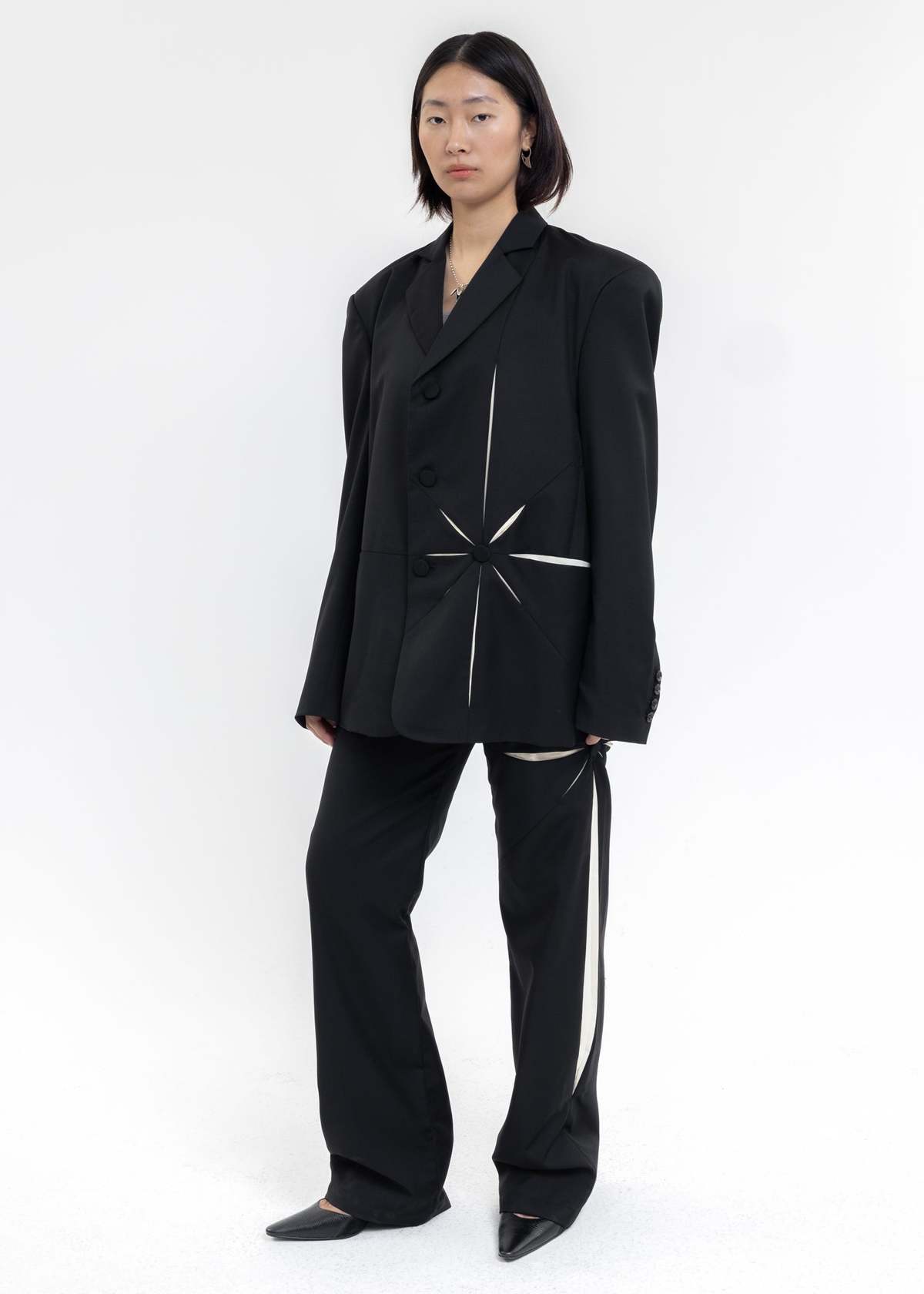 KUSIKOHC Origami Blazer - Black | Garmentory