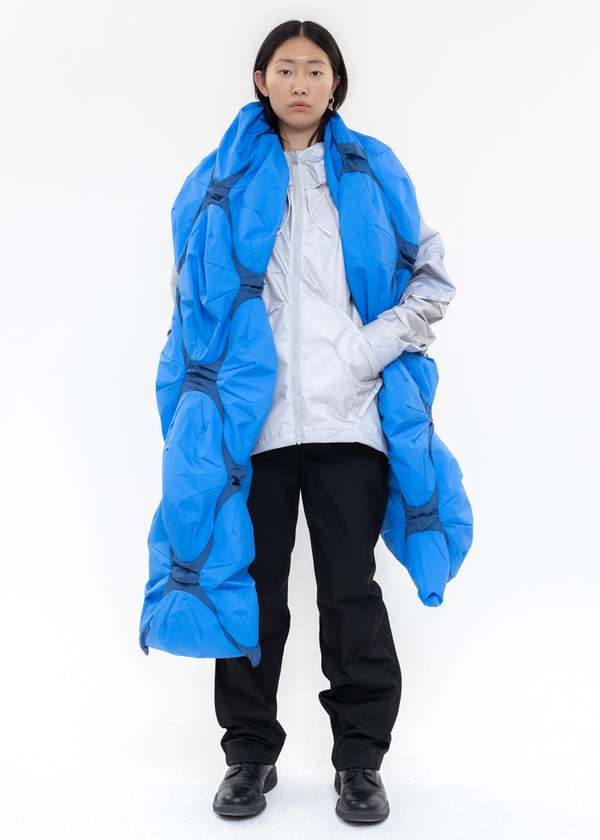 POST ARCHIVE FACTION (PAF) 4.0+ Scarf Left - Blue | Garmentory