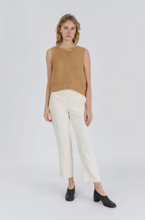 Mod Ref The Yulia Knit Vest - Khaki | Garmentory