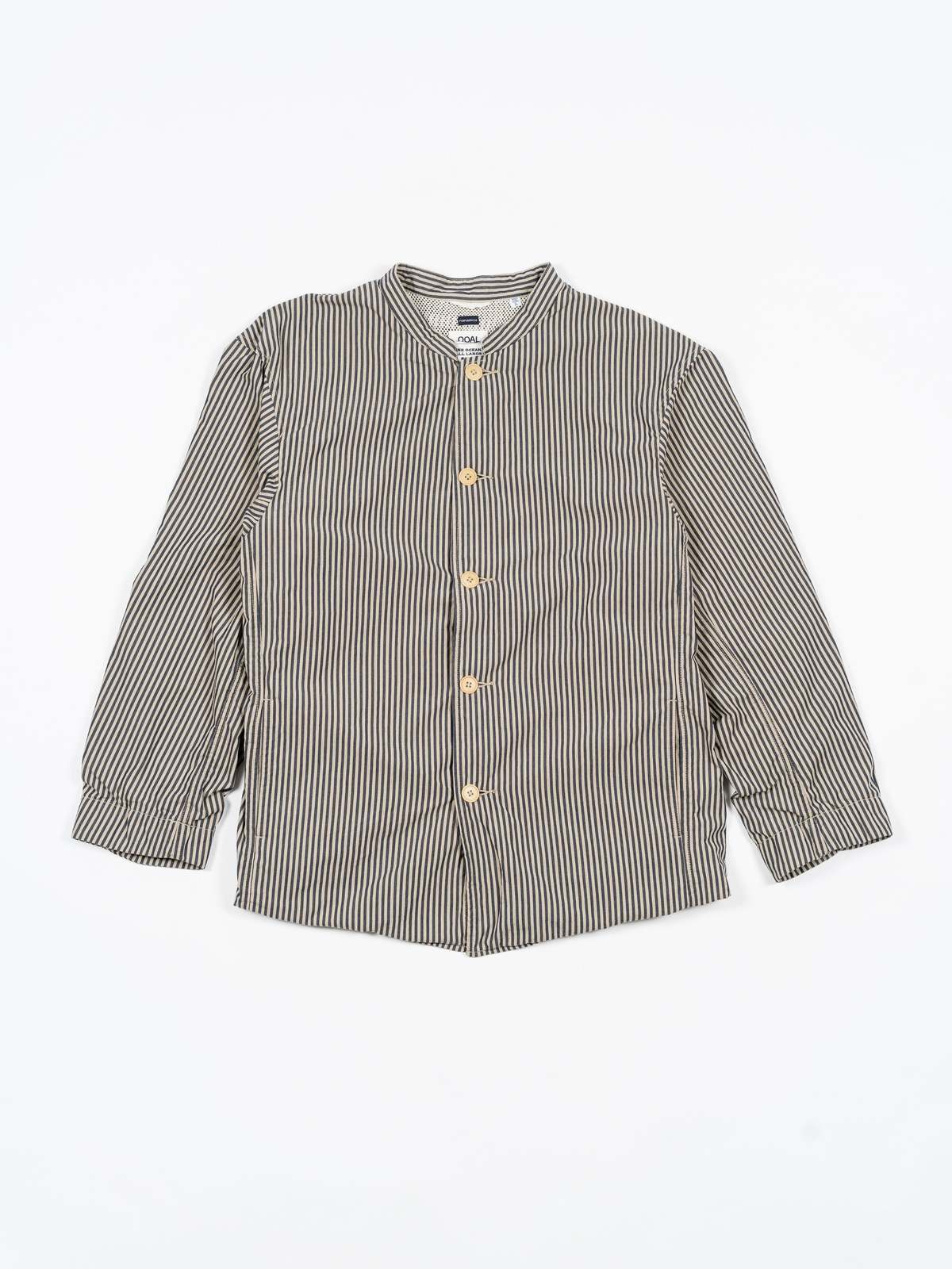 ナナミカ　nanamica Band Collar Stripe Jacket nanamica ss22- Band collar Stripe Jacket – nanamica NEW YORK