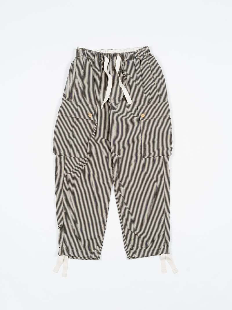 Nanamica Stripe Easy Cargo Pants - Beige/Navy | Garmentory