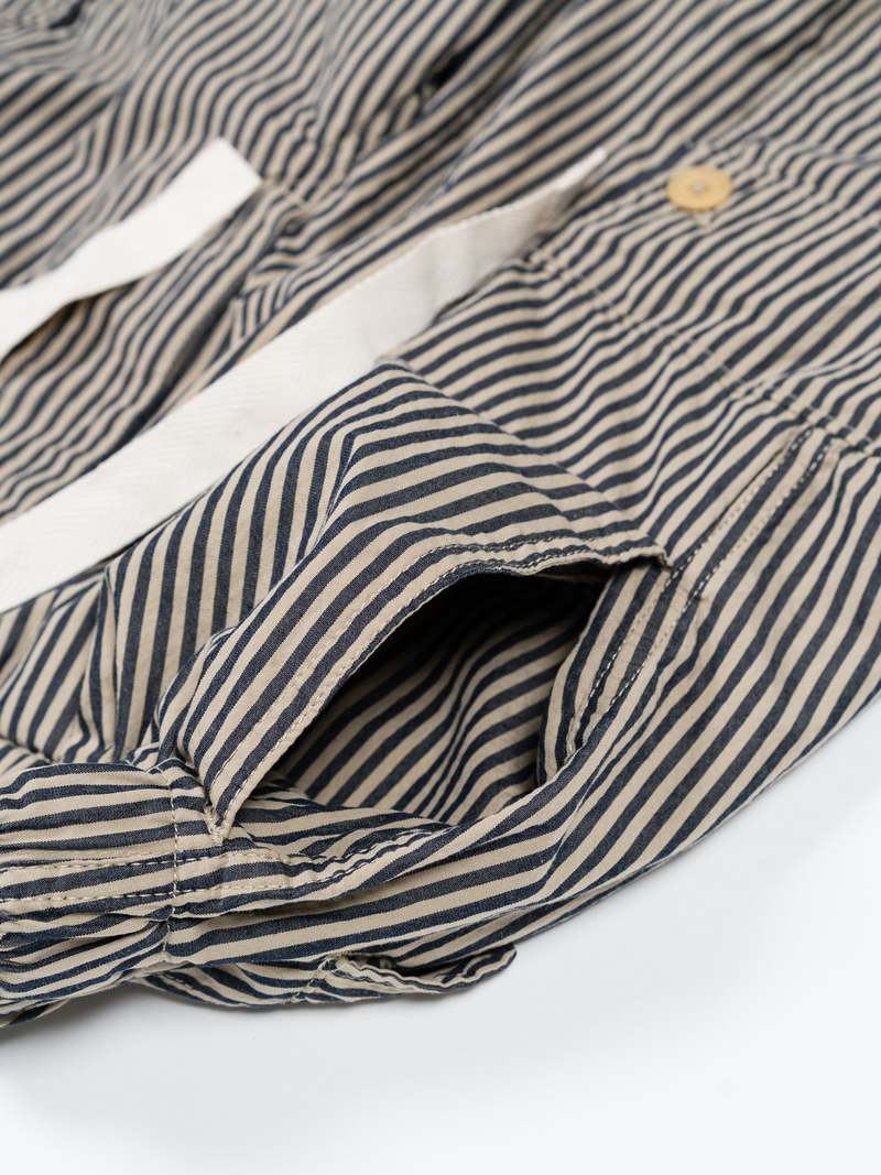 Nanamica Stripe Easy Cargo Pants - Beige/Navy | Garmentory