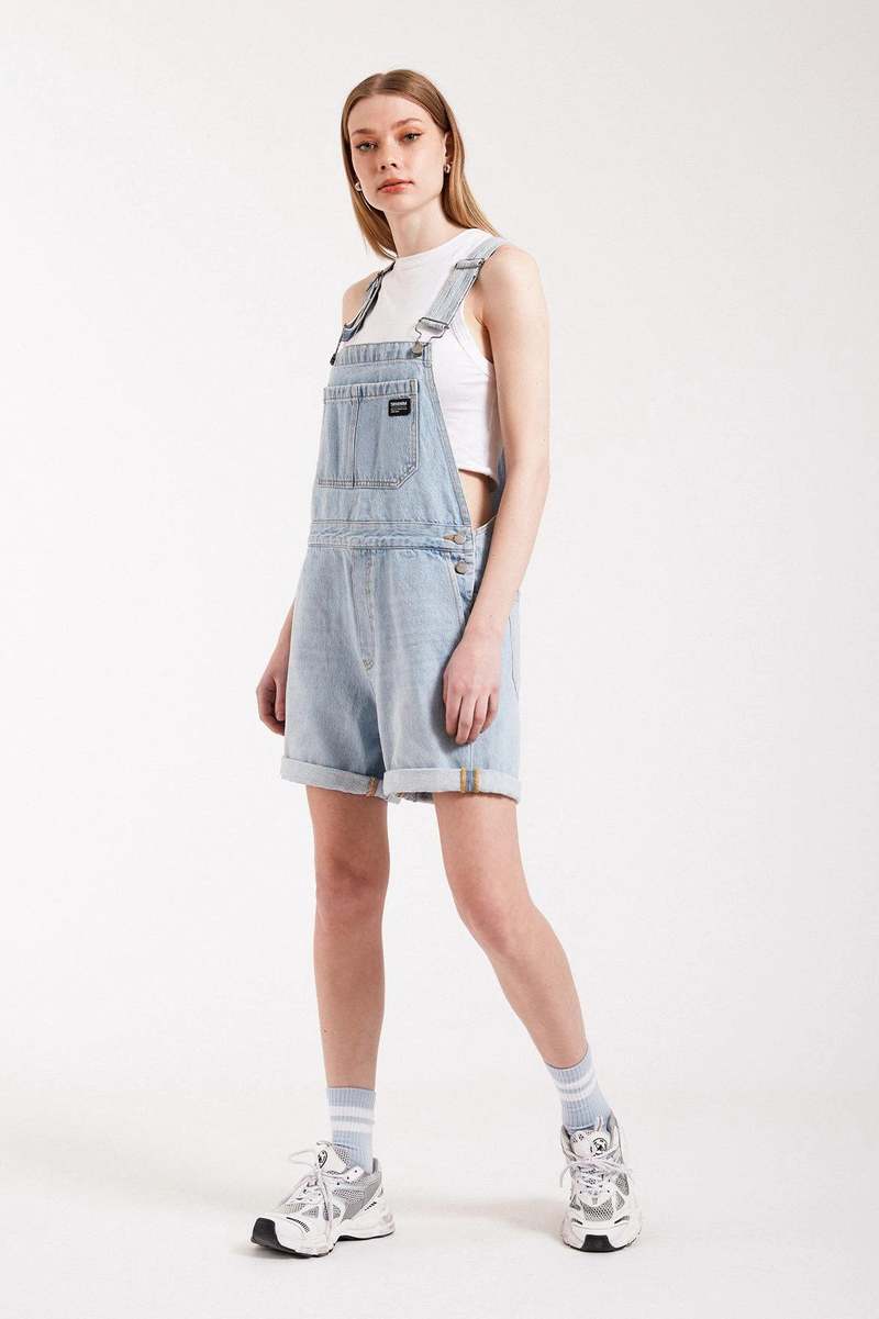 white christmas dresses Spotted Denim Salopette Skirt S