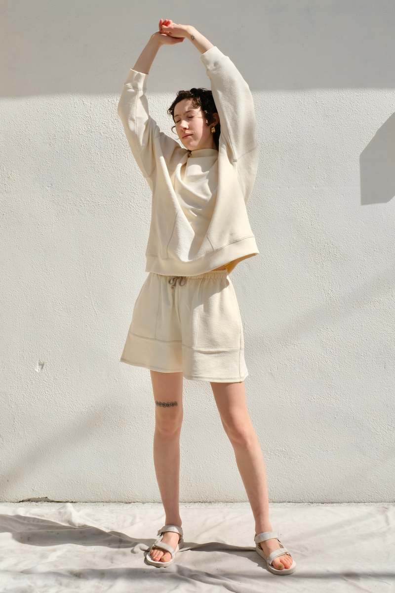 パンツ BASERANGE Loose Sweat Short baserange Loose Sweat Short ショートパンツ ecru