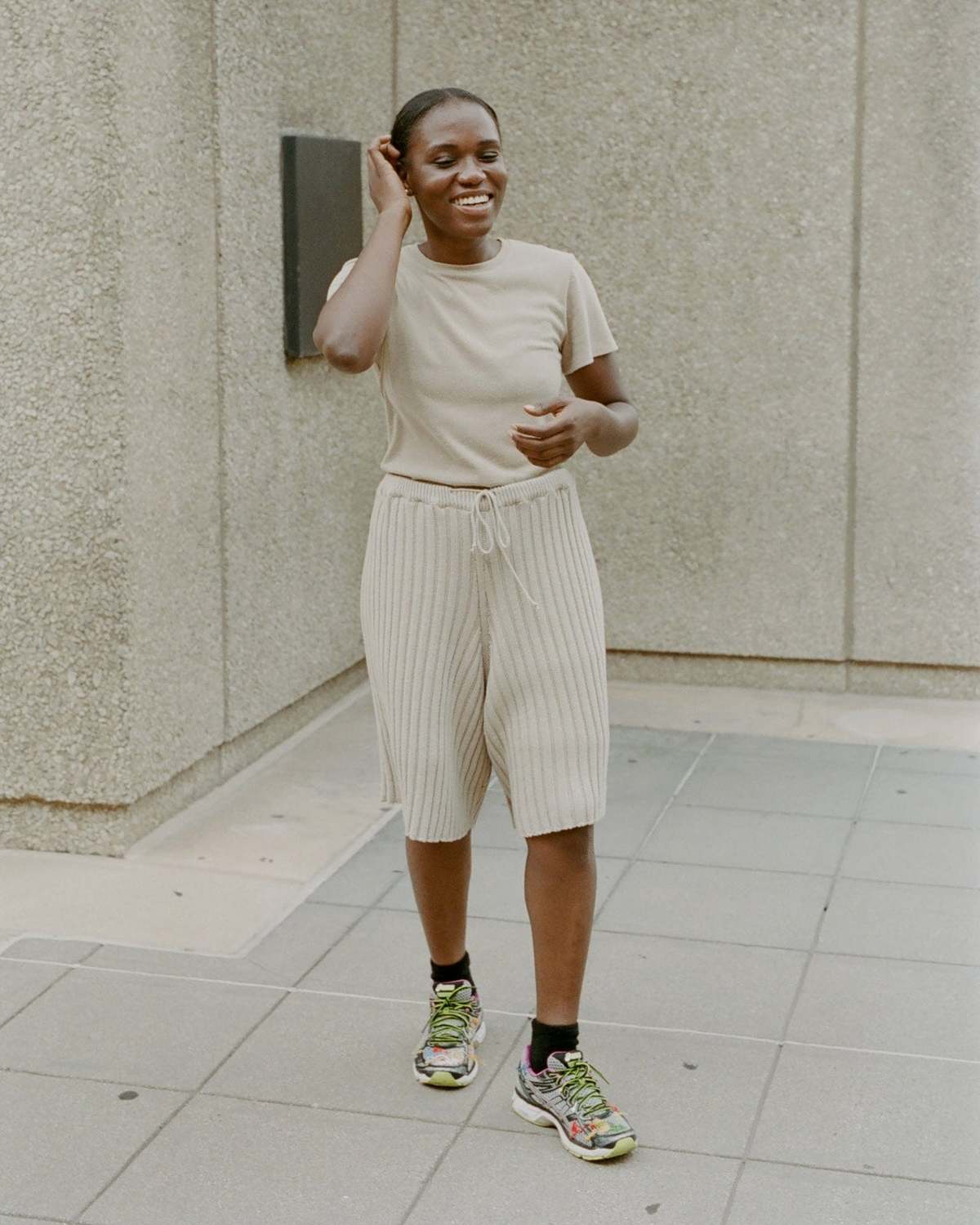 Baserange Kai Short - Sand Melange | Garmentory