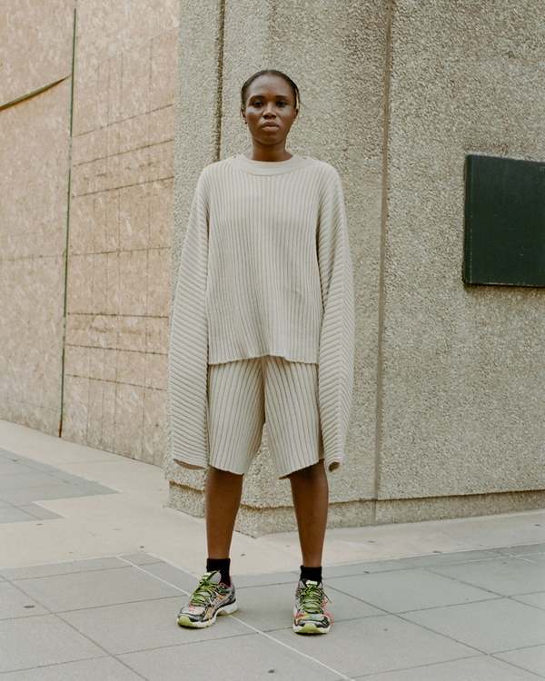 Baserange Kai Sweater - Sand Melange | Garmentory