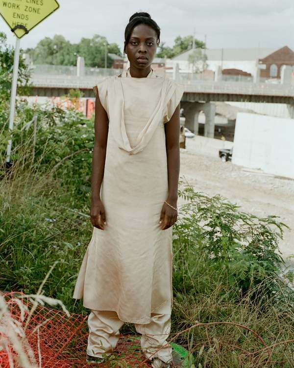 Baserange Kinetic Dress - Acacia Brown | Garmentory 