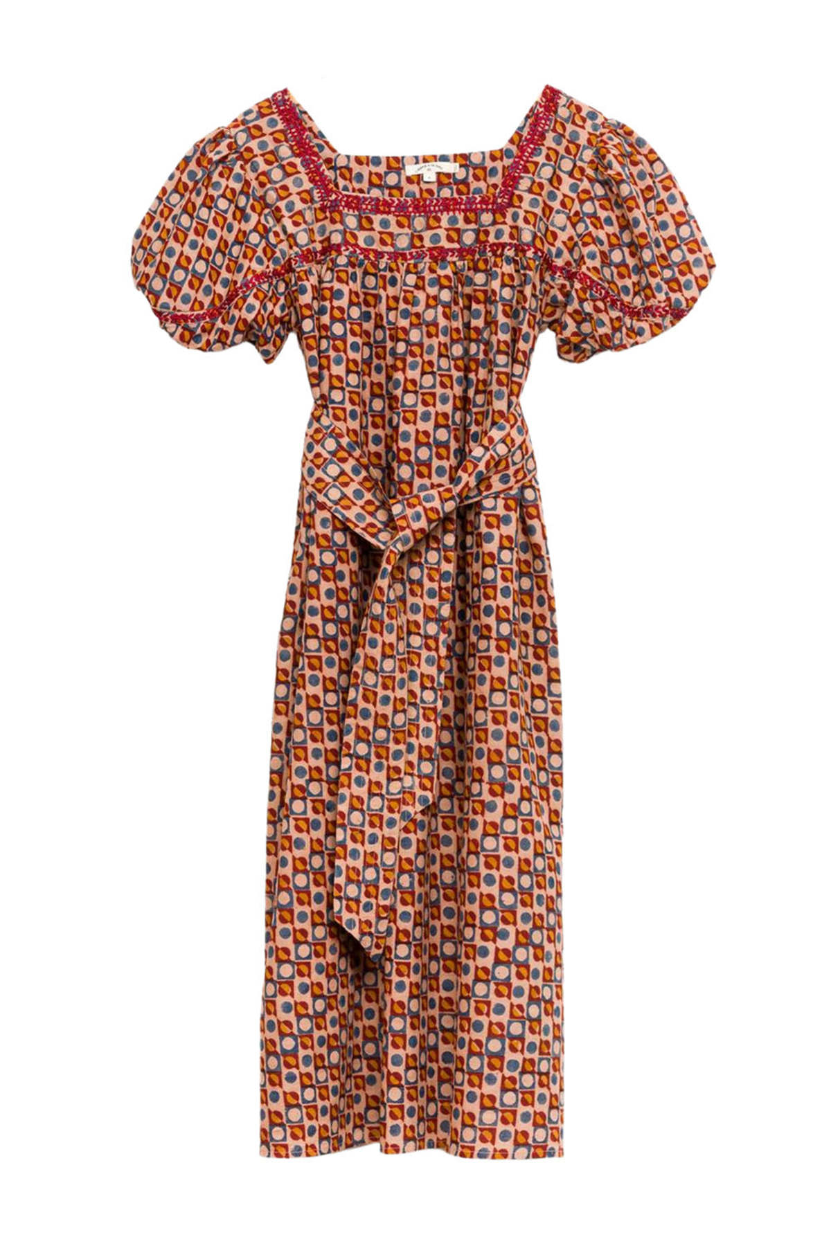 Umber & Ochre Devi Dress - Circles - Image 1 of 1