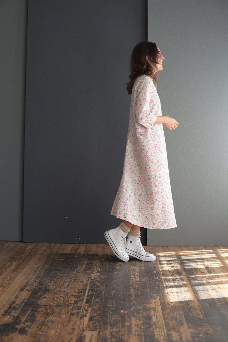 Odmi  Floral Dress - pink