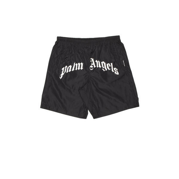 Palm Angels Curved Logo Swim Shorts Palm Angels Curved Logo Swim Shorts