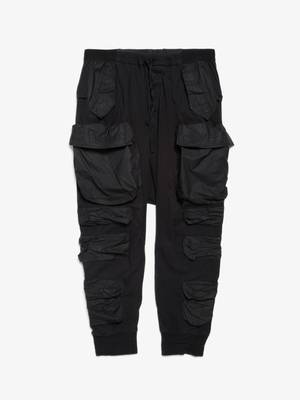 BEN TAVERNITI UNRAVEL PROJECTサルエルジョガーパンツ Ben Taverniti Unravel Project Pocket Drop Crotch Cargo Jogger