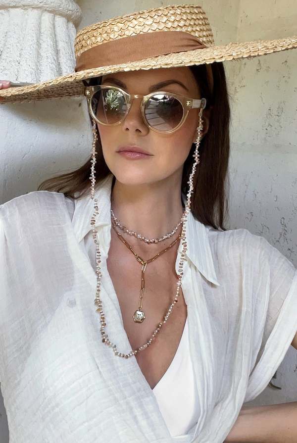 Talis Chains Chip Stone Choker - Sand | Garmentory