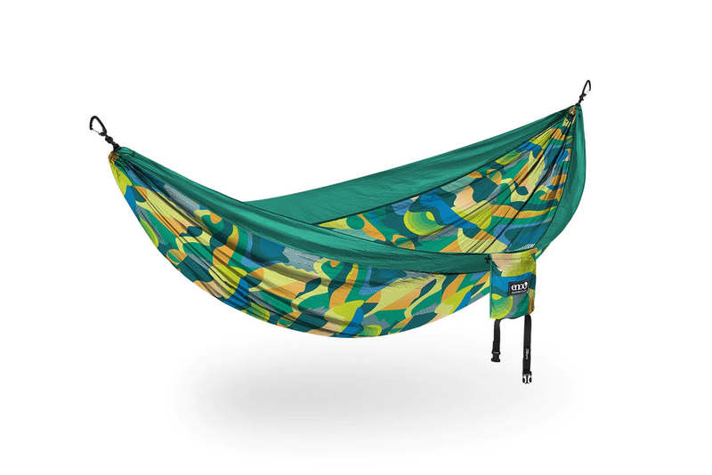 Eno DoubleNest Print Hammock - Retro/Emerald Eno DoubleNest Print Hammock - Retro/Emerald