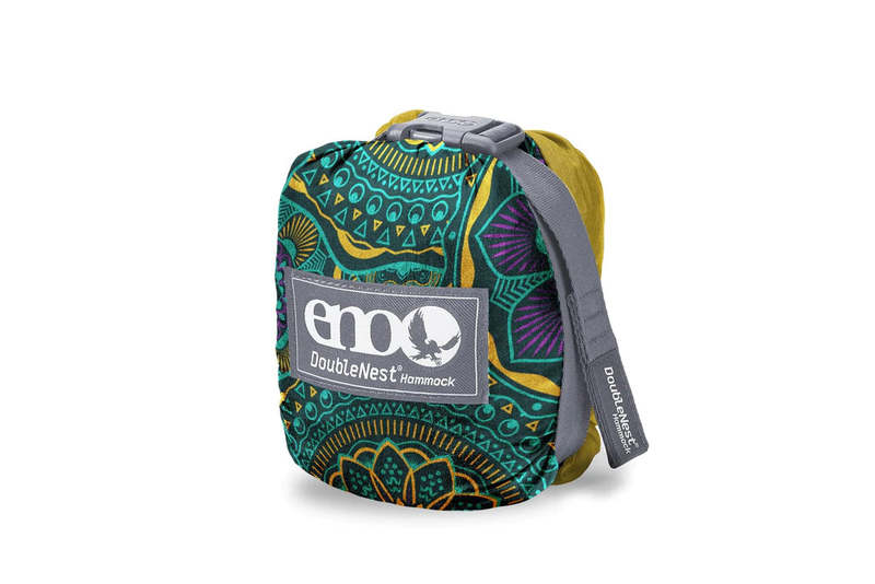 Eno DoubleNest Print Hammock - Retro/Emerald Eno DoubleNest Print Hammock - Retro/Emerald