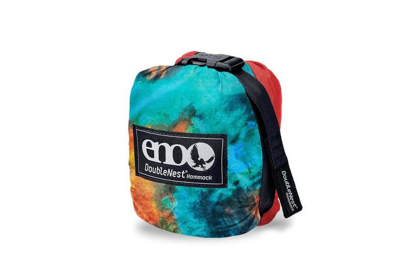 Eno DoubleNest Print Hammock - Tie Dye/Red Eno DoubleNest Print Hammock - Tie Dye/Red