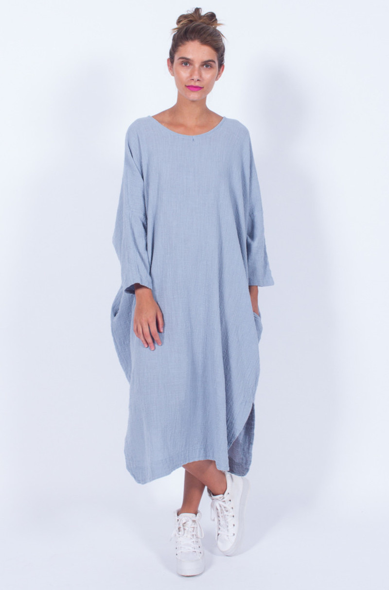 Yo Vintage! PALE BLUE OVERSIZED LINEN DRESS | Garmentory Yo Vintage! PALE BLUE OVERSIZED LINEN DRESS | Garmentory