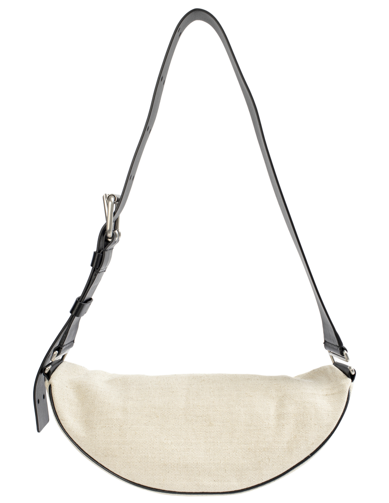 Jil Sander Canvas Belt Bag With Leather Piping - Beige
