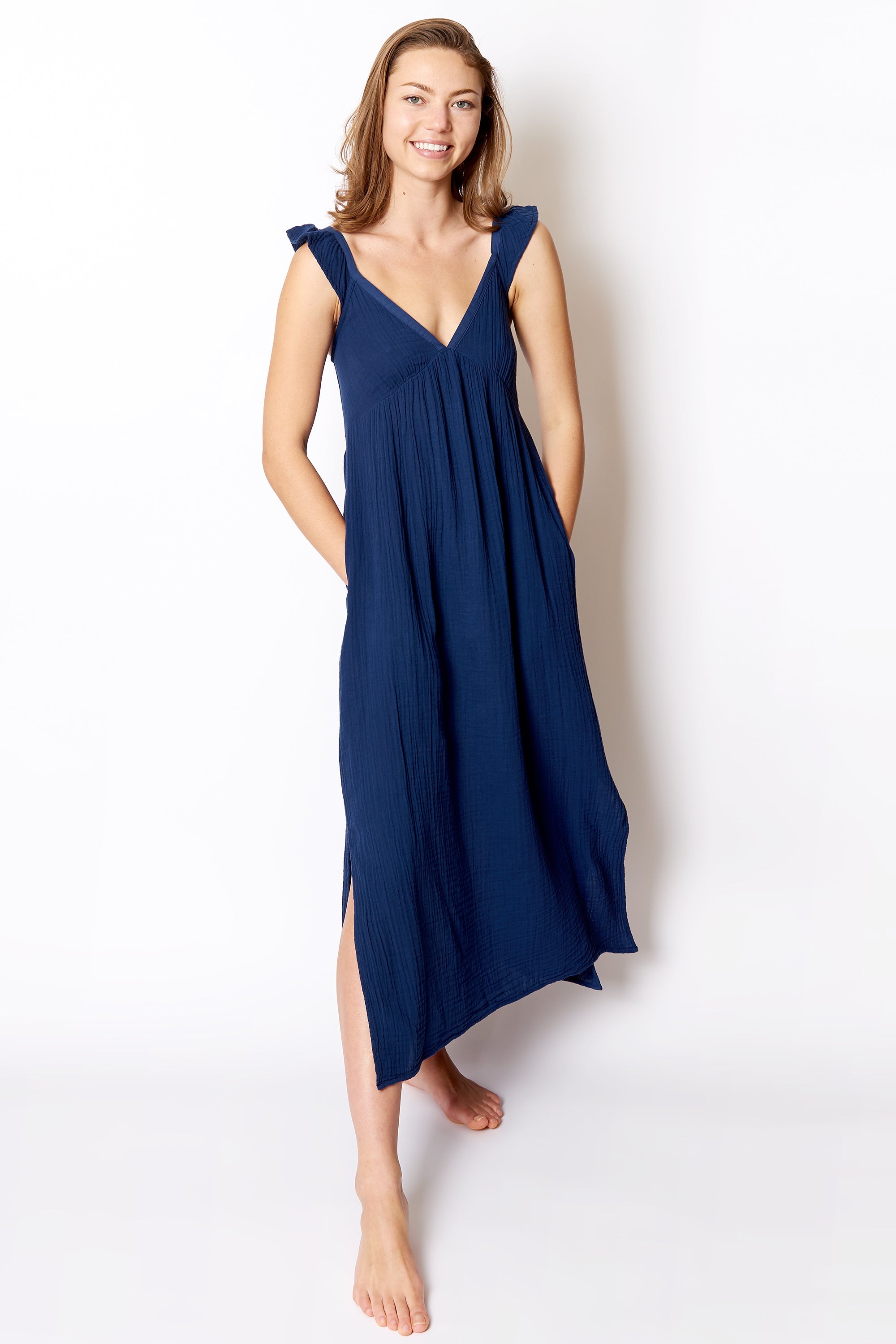 Xirena Leyla Dress Tiara Blue Garmentory