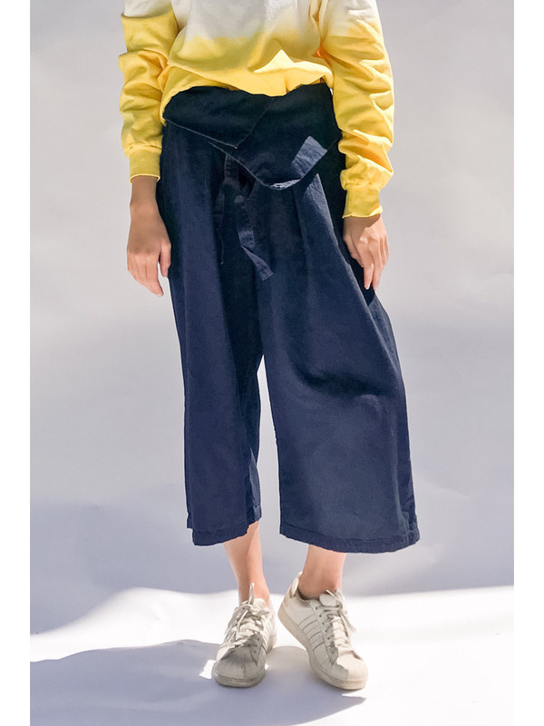 Unisex Kapital Hakama Pants - Indigo x Indigo | Garmentory